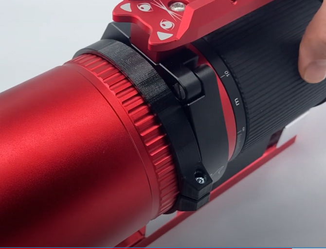 Dew shield locking compression ring for William Optics RedCat 71