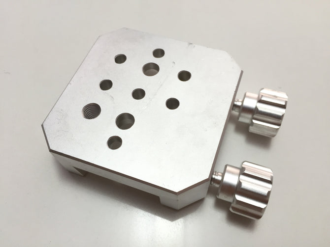 Large Universal Vixen Mounting Block Dovetail dual Clamp aluminium with brass clamps - ProAstroz