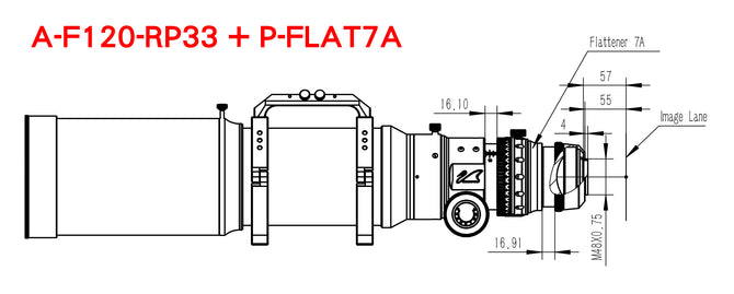 William Optics Fluorostar 120 FLT120 f/6.5 Imaging APO Triplet Refractor FPL-53 - ProAstroz