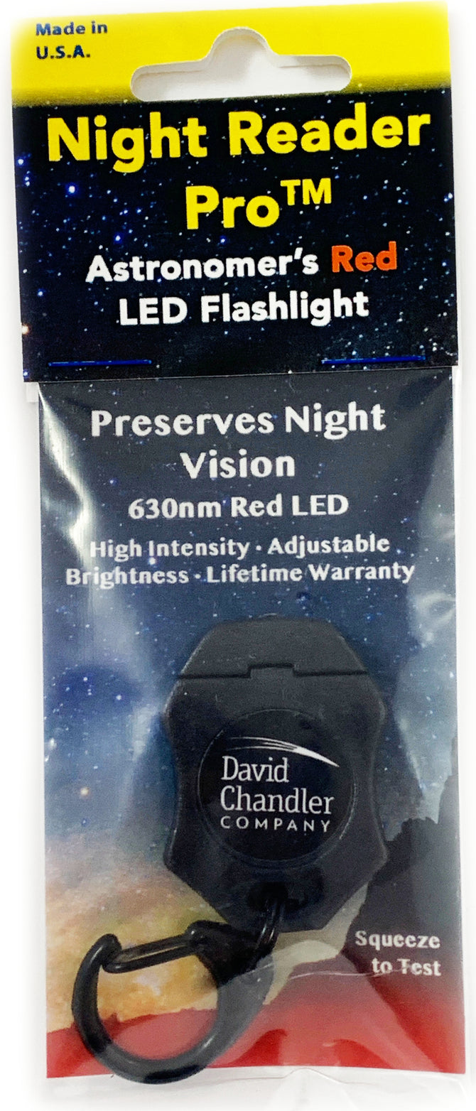 Night Reader Pro dimmable 630nm Red light LED Astronomy torch for telescope - Preserve night vision - ProAstroz