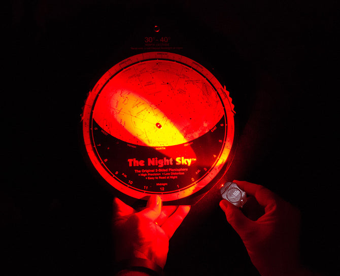 Night Reader Pro dimmable 630nm Red light LED Astronomy torch for telescope - Preserve night vision - ProAstroz