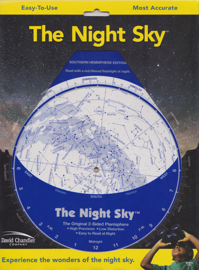 The Night Sky Planisphere & Dimmable Red Light Torch PACKAGE Southern Hemisphere