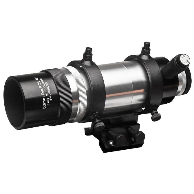 Explore Scientific 8x50 Straight Through Illuminated Viewfinder with Bracket and illuminator - ProAstroz