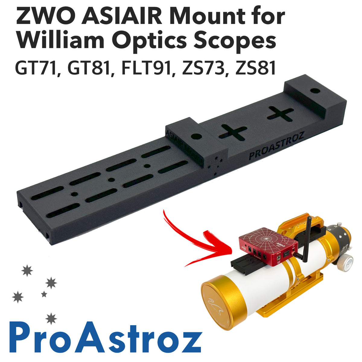 ZWO ASIAIR Mount for William Optics Telescopes | ProAstroz