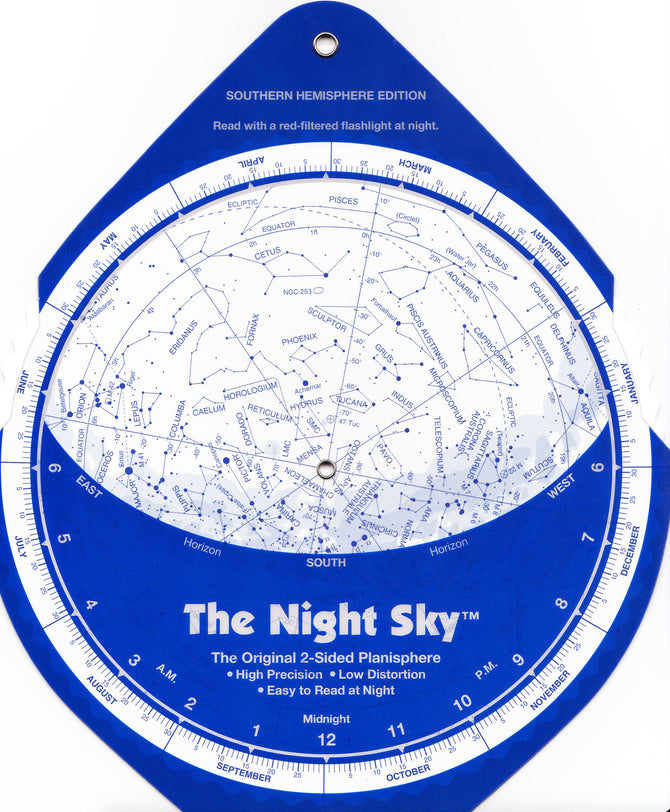 The Night Sky Planisphere for the Southern Hemisphere by David Chandler - ProAstroz