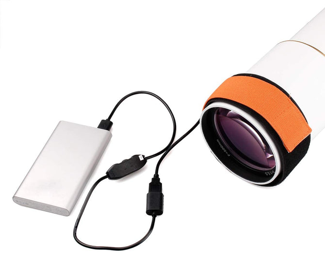 Dew Heater Band for Telescopes, eyepieces, camera lens - USB Powered - ProAstroz