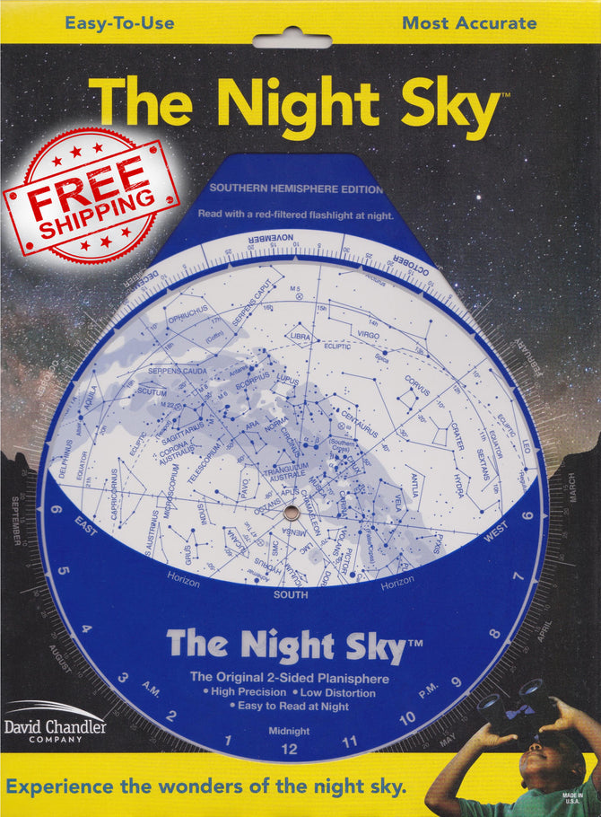 The Night Sky Planisphere - Southern Hemisphere by David Chandler