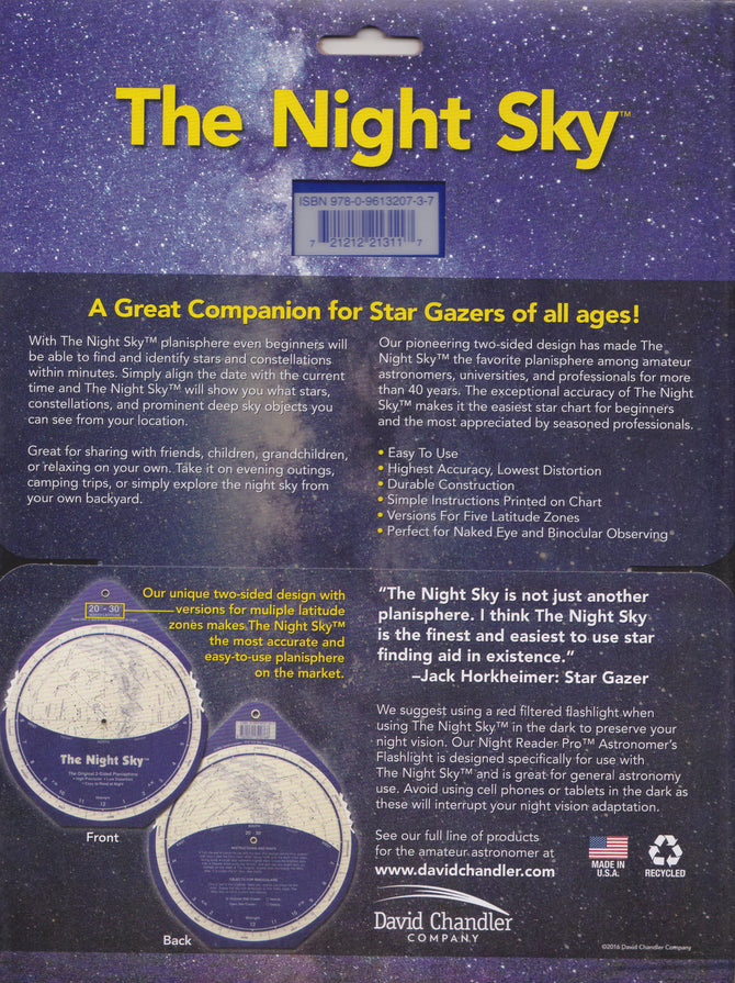 The Night Sky Planisphere - Southern Hemisphere by David Chandler
